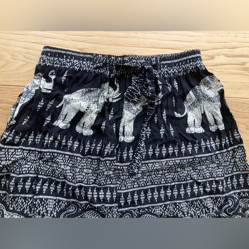 Siriparn Elephant Print Lightweight Lounge Jogger